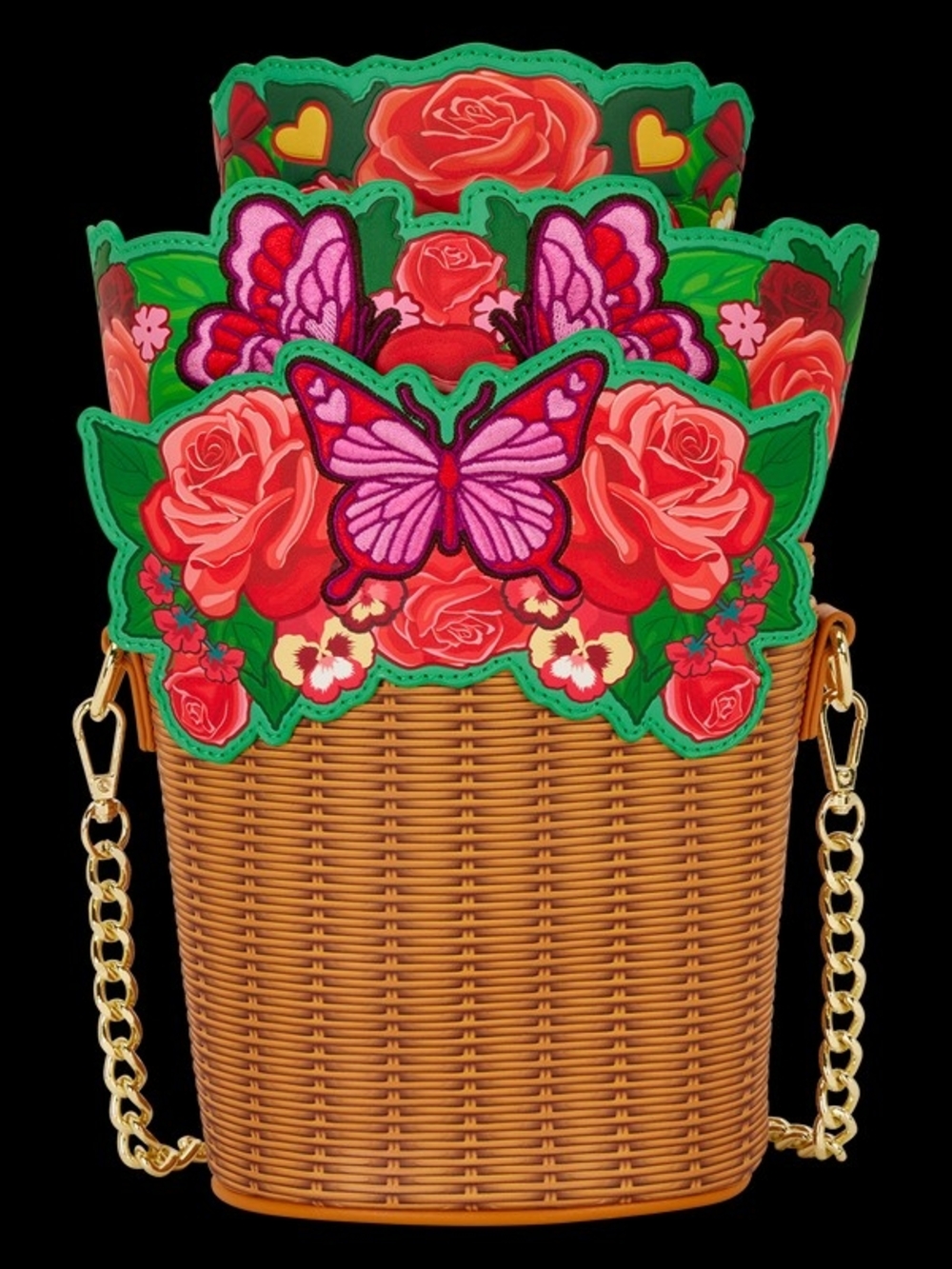 LOUNGFLY LF Floral Crossbody Bag Hard Tag Spring Summer Bag